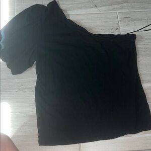 Elegant Black Off-Shoulder Blouse